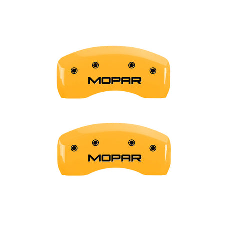 MGP 4 Caliper Covers Engraved Front & Rear 300 Black finish silver ch 32020S300BK