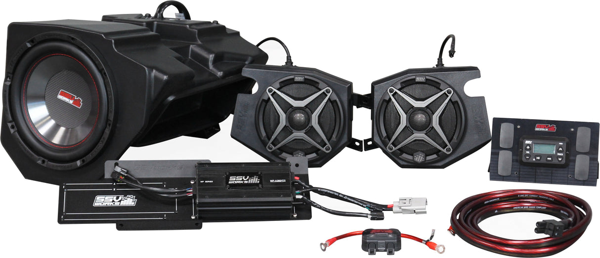 SSV WORKS 3 Speaker Kit Without Ride Com Rzr's & Turbo S Velocity 19 RZ4-3A
