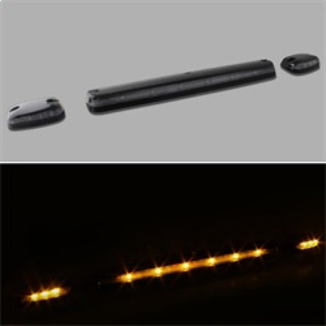 Xtune Chevy Silverado 07-13 Amber LED Cab Roof Lights Clear ACC-LED-CS07-CR-C 9924606