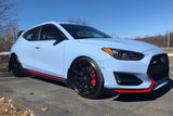 Rally Armor 2019+ Hyundai Veloster N UR Black Mud Flap w/ Silver Logo MF57-UR-BLK/SIL