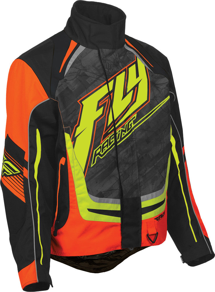 FLY RACING Snx Pro Jacket Youth Md Orange/Black 470-3187~0.3