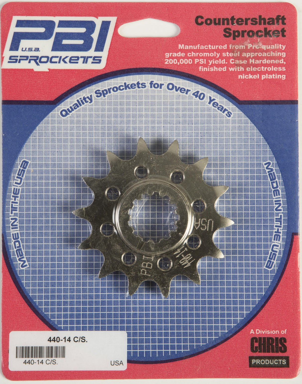 PBIFront Cs Sprocket Steel 14t-520 Kaw440-14