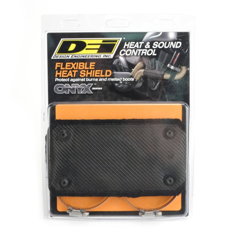 DEI Pipe Shield w/Stainless Steel Clamps - 4in x 8in - Onyx 10496
