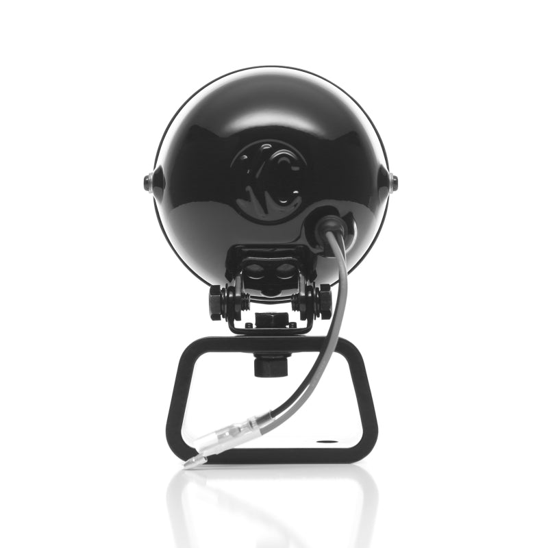 KC HiLiTES Rally 400 4in. Round Halogen Light 55w Spread Beam (Pair Pack System) - Black 490