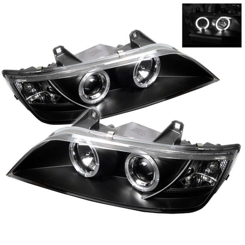 Spyder BMW Z3 96-02 Projector Headlights LED Halo Black High H1 Low H1 PRO-YD-BMWZ396-HL-BK 5009081