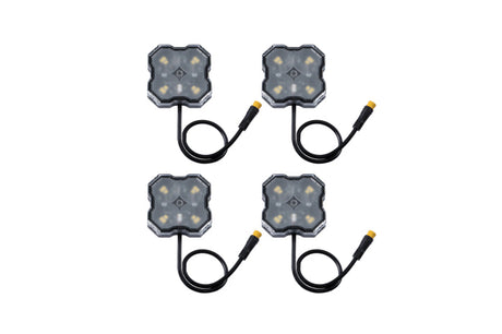 Diode Dynamics Stage Series Single Color LED Rock Light - White Diffused M8 (4-pack) DD7442