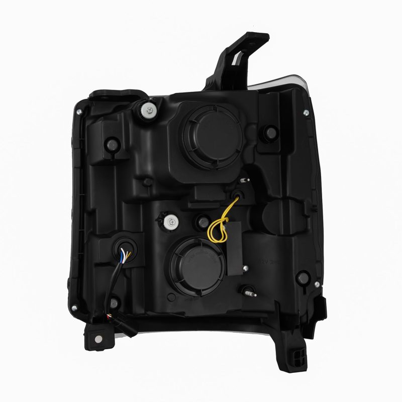 AlphaRex 16-18 Chevy 1500HD LUXX LED Proj Headlights Alpha-BK w/Seq Atv Lgt / SeqSig (Req PN 810023) 880233