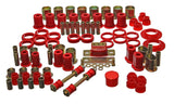 Energy Suspension 66-72 Oldsmobile Cutlass/442/F-85/Europa Red Hyper-flex Master Bushing Set 3.18112R