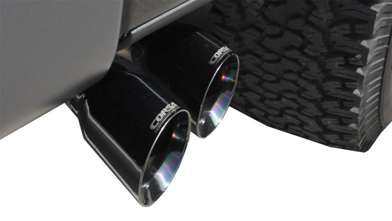 Corsa 11-14 Ford F-150 Raptor 6.2L V8 133in Wheelbase Black Xtreme Cat-Back Exhaust 14759BLK