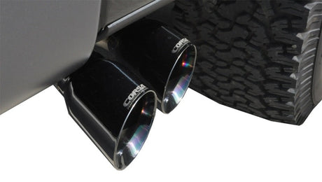 Corsa 11-14 Ford F-150 Raptor 6.2L V8 145in Wheelbase Black Xtreme Cat-Back Exhaust 14760BLK