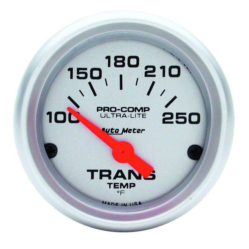 Autometer Ultra-Lite 52mm  100-250 Degree F Mechanical Transmission Temperature Gauge 4357