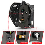 ANZO 2014-2020 Toyota 4Runner T.L Black Housing Smoke Lens Red Light Bar W/Sequential 311312