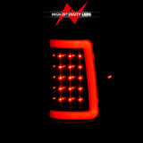 ANZO 2004-2006 Ford F-150 LED Tail Lights w/ Light Bar Black Housing Smoke Lens 311343