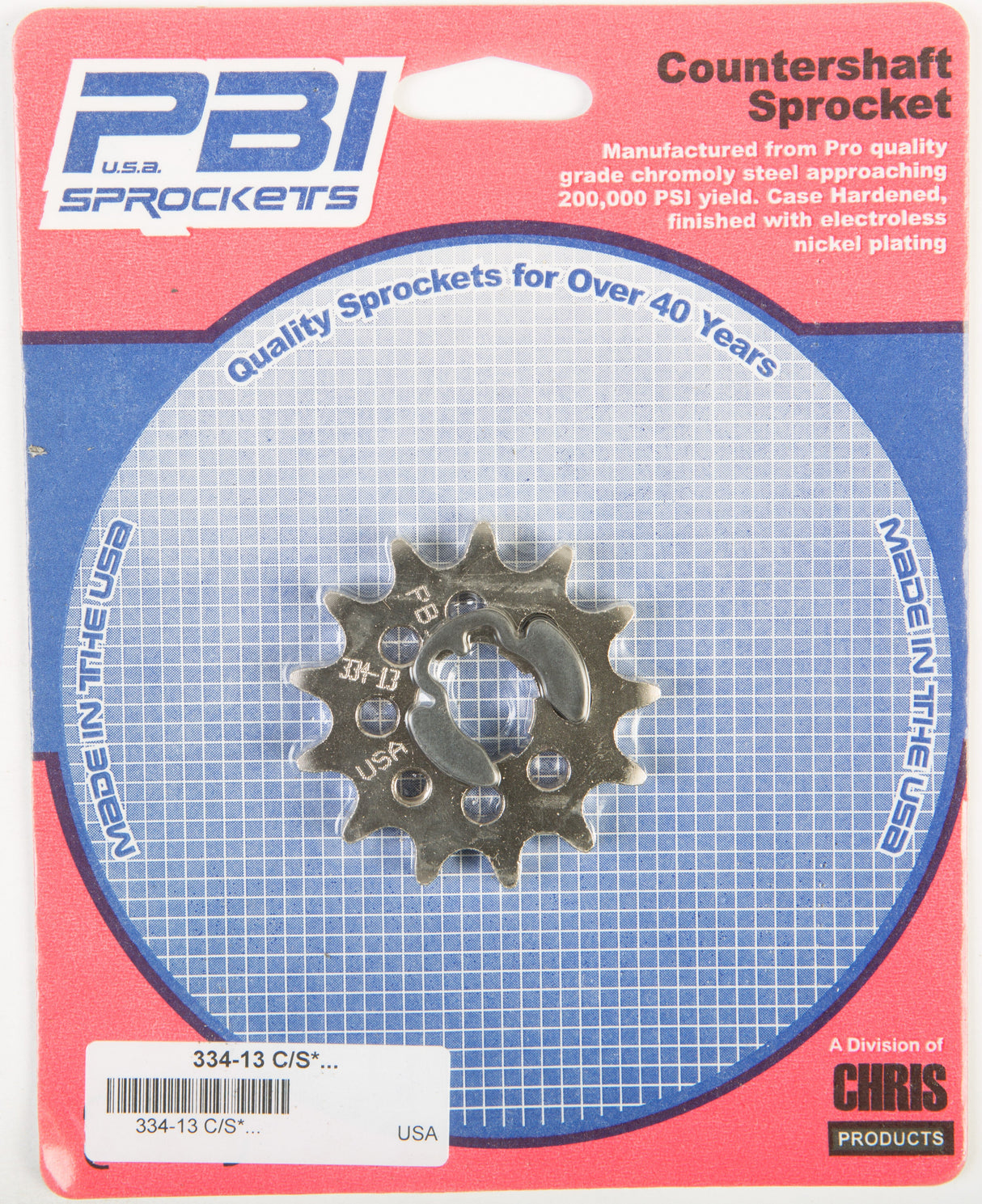 PBIFront Cs Sprocket Steel 13t-428 Hon/Kaw/Yam334-13