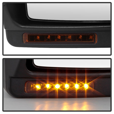 Xtune Ford F150 07-14 Power Heated Amber LED Signal Telescoping Mirror Left MIR-FF15007S-PWH-AM-L 9935381
