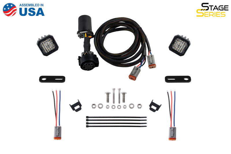 Diode Dynamics 17-22 Ford Super Duty Stage Series Reverse Light Mounting Kit (Brackets Only) DD7564P