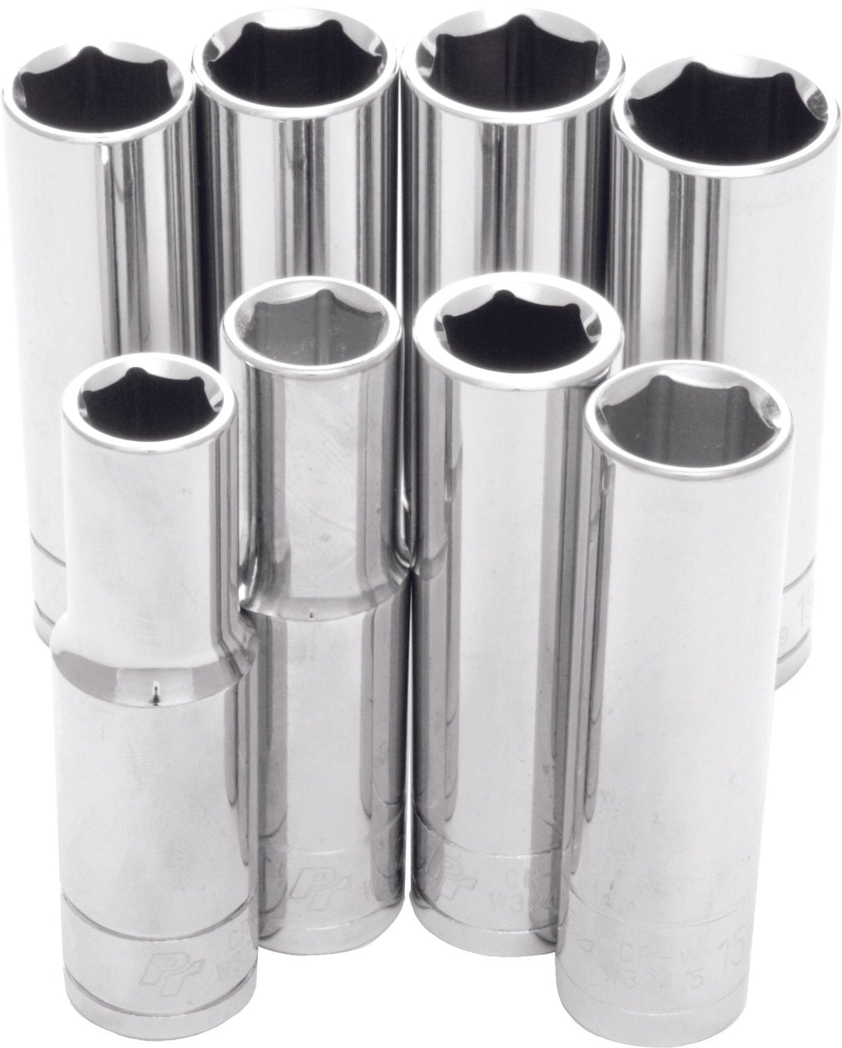 PERFORMANCE TOOL8 Pc 1/2" Met Socket Set DeepW32400