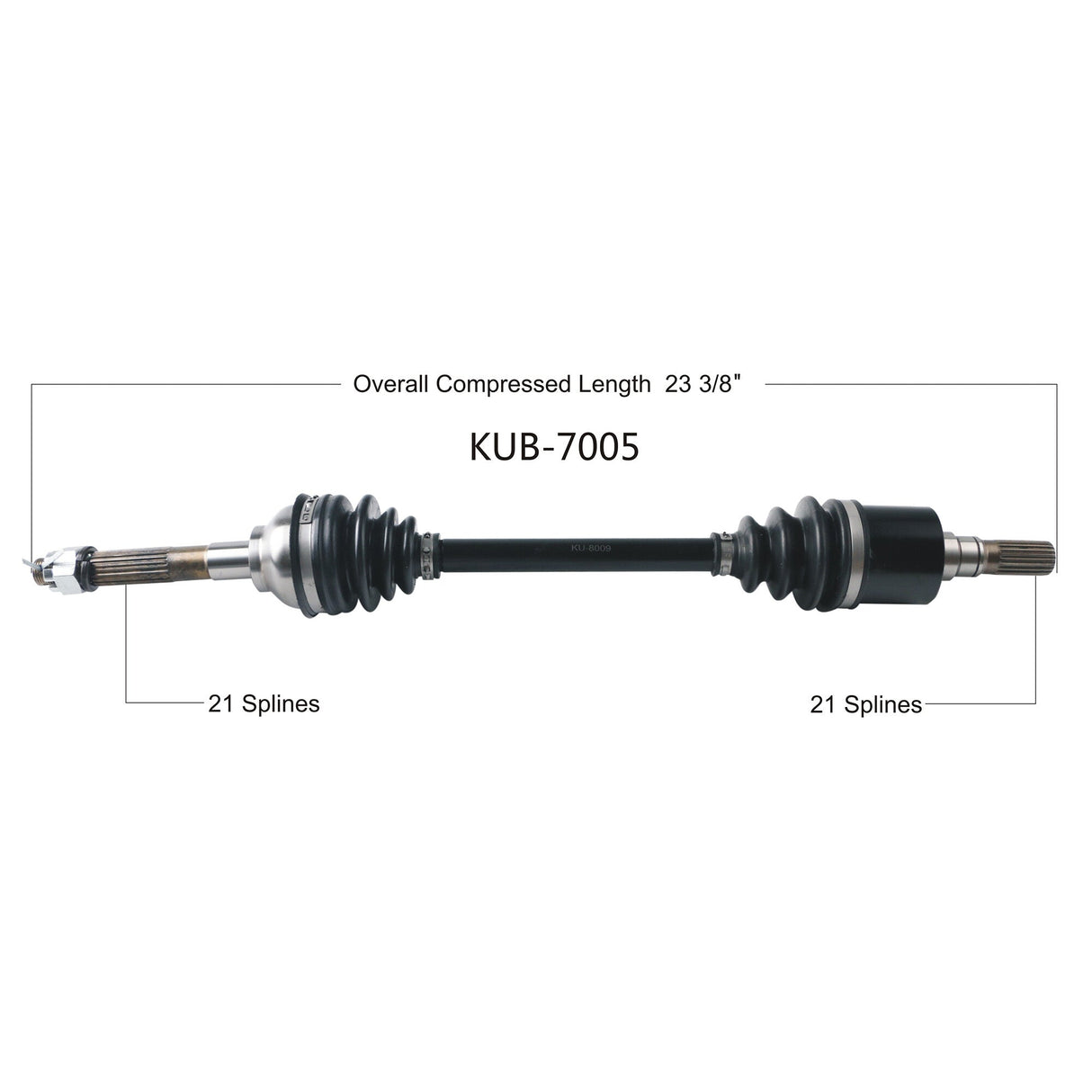 OPEN TRAILOe 2.0 Axle FrontKUB-7005