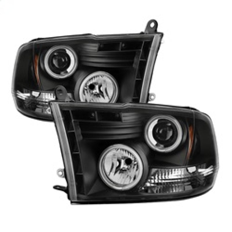 Spyder Dodge Ram 1500 09-14 Projector Headlights Halogen- CCFL Halo LED - Blk PRO-YD-DR09-CCFL-BK 5030320