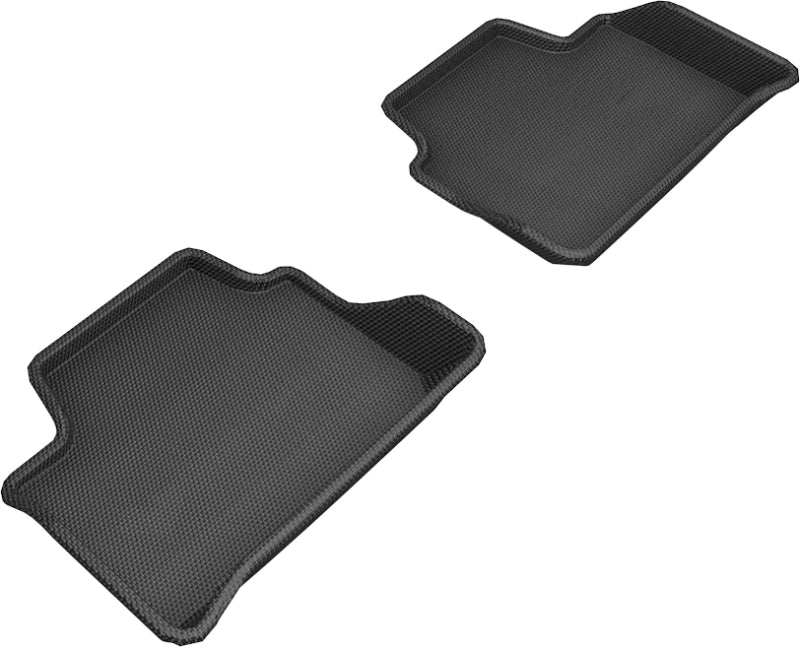 3D MAXpider 2019-2020 BMW 3 Series (G20) Kagu 2nd Row Floormats - Black L1BM10321509