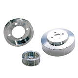 BBK 94-95 Mustang 5.0 Underdrive Pulley Kit - Lightweight CNC Billet Aluminum (3pc) 1554