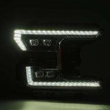 AlphaRex 18-20 Ford F-150 NOVA LED Proj Headlight Plank Style Alpha Blk w/Activ Light/Seq Signal/DRL 880165