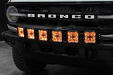 Diode Dynamics Bronco SS5 6-Pod CrossLink Grille Lightbar Kit Sport - White Combo DD7235