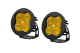 Diode Dynamics SS3 LED Pod Sport - Yellow SAE Fog Round (Pair) DD6142P