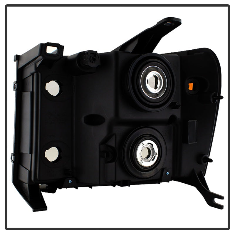 Xtune GMC Sierra 07-13 Crystal Headlights Black HD-JH-GSIE07-AM-BK 9034749