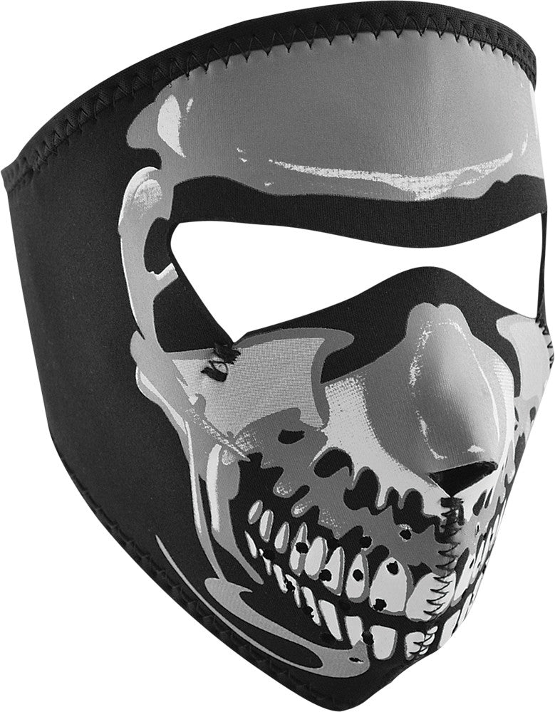 ZAN Full Face Mask Glow-In-Dark Skull - Small Face WNFMS023G