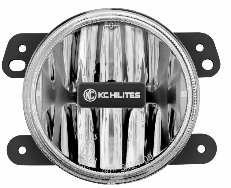 KC HiLiTES 10-18 Jeep JK 4in. Gravity G4 LED Light 10w SAE/ECE Clear Fog Beam (Single) 1497