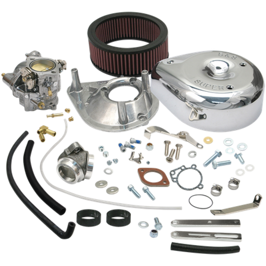 S&S Cycle 79-84 BT Models Super E Carburetor Kit -Standard Tanks 11-0411