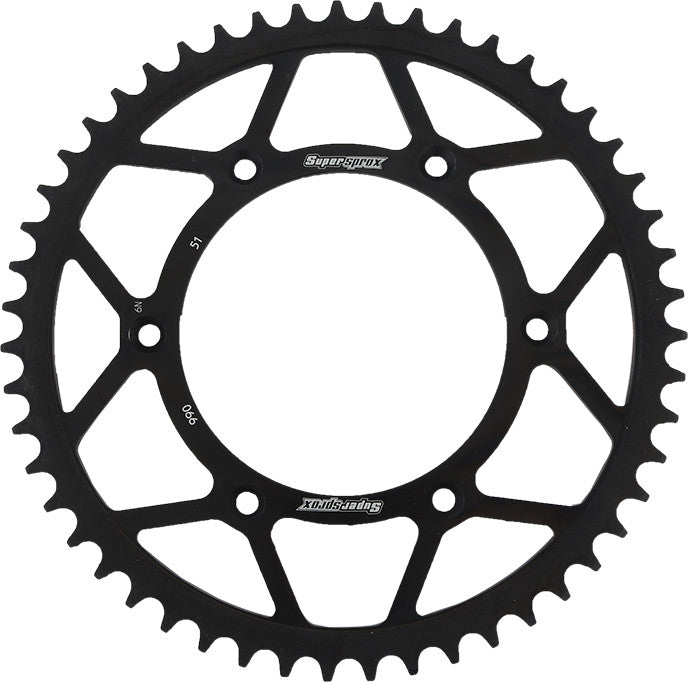 SUPERSPROX Rear Sprocket Steel 51t-520 Blk Husq/Ktm RFE-990-51-BLK
