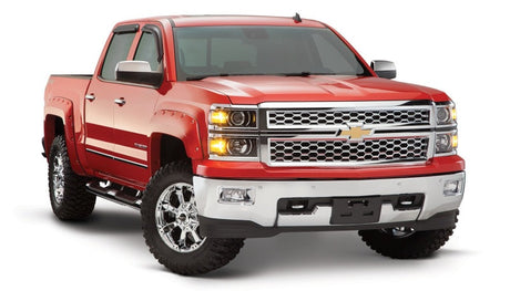 Bushwacker 14-18 Chevy Silverado 1500 Fleetside Pocket Style Flares 4pc - Black 40959-02