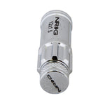 NRG 700 Series M12 X 1.5 Steel Lug Nut w/Dust Cap Cover Set 21 Pc w/Locks & Lock Socket - Silver LN-LS700SL-21