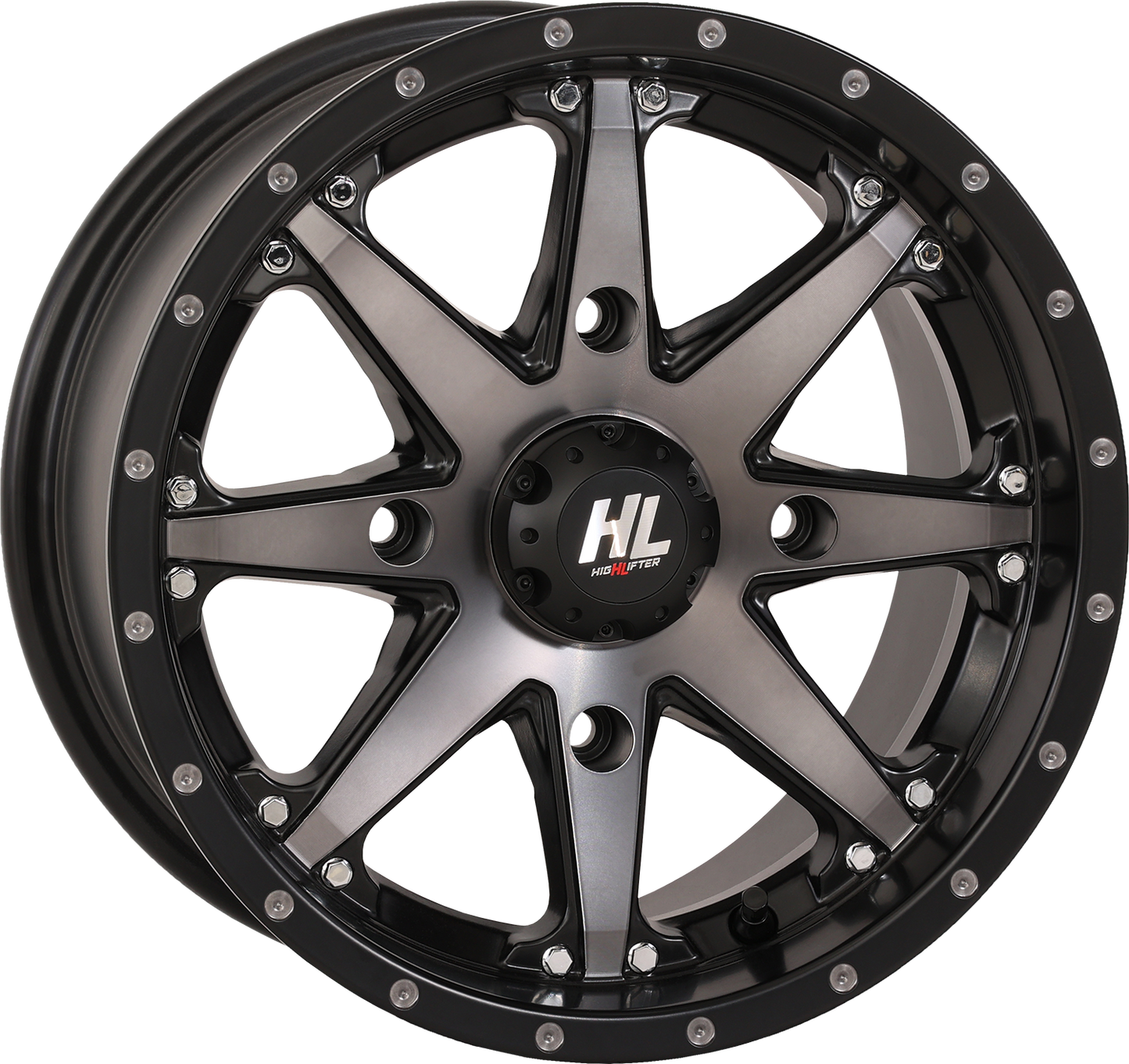 HIGH LIFTER Wheel - HL10 - Front/Rear - Matte Black/Smoke - 14x7 - 4/156 - 5+2 (+30 mm) 14HL10-1656