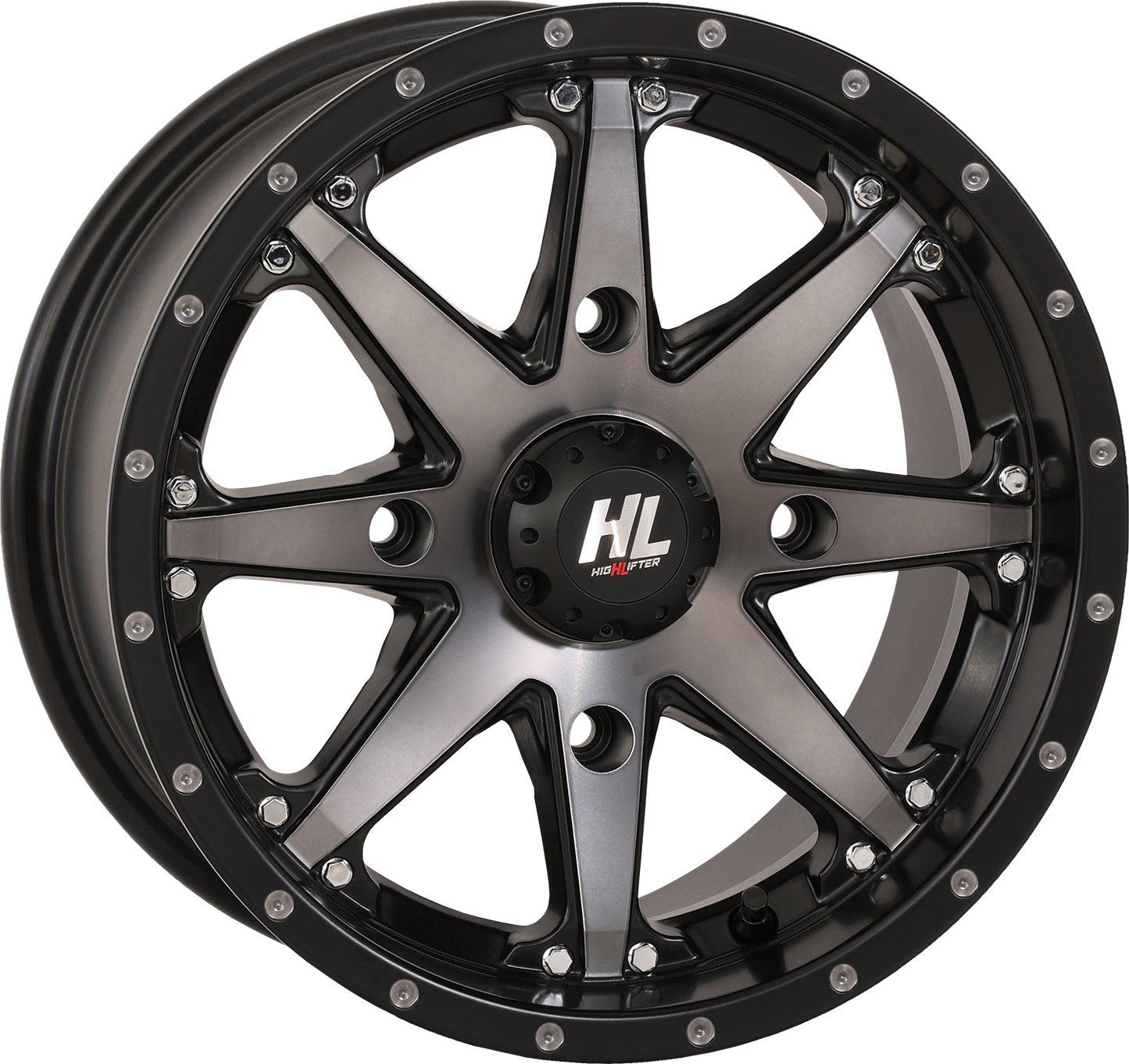 HIGH LIFTER Wheel - HL10 - Front/Rear - Matte Black/Smoke - 14x7 - 4/137 - 5+2 (+30 mm) 14HL10-1637