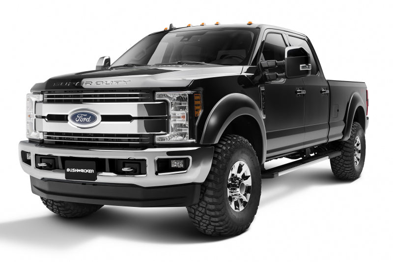 Bushwacker 17-18 Ford F-250 Super Duty Extend-A-Fender Style Flares 4pc - Black 20943-02