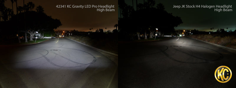 KC HiLiTES 07-18 Jeep JK 7in. Gravity LED Pro DOT Approved Replacement Headlight (Single) 4234