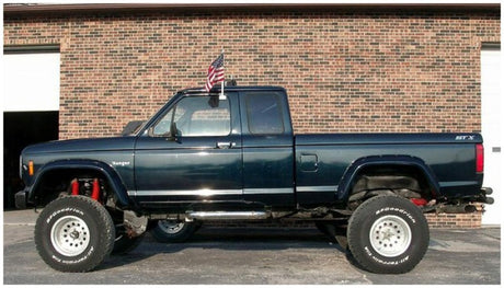 Bushwacker 84-88 Ford Bronco II Cutout Style Flares 2pc - Black 21007-11
