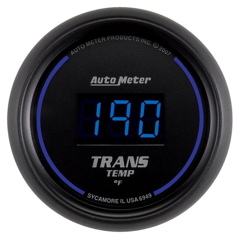 Autometer 52.4mm Black Digital Trans Temperature Gauge 6949