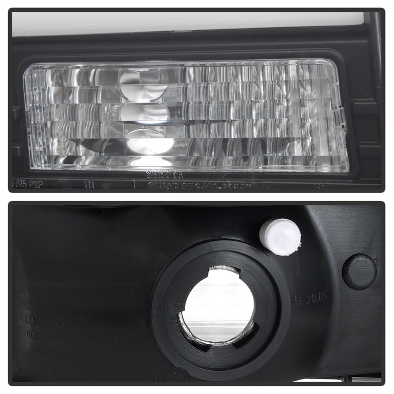Spyder 99-04 Ford F250 Super Duty Projector Headlights - Light Bar - Black PRO-YD-FF25099V2-LB-BK 5084491