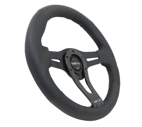 NRG Reinforced Steering Wheel (320mm) w/Carbon Center Spoke RST-002RCF