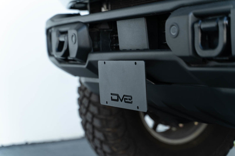 DV8 Offroad 21-23 Ford Bronco Capable Bumper Front License Plate Mount LPBR-04