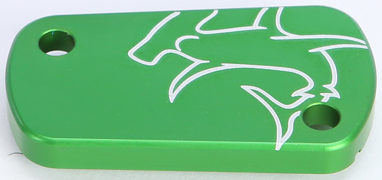 HAMMERHEAD Master Cylinder Cover Kaw Rear Green 36-0341-00-30