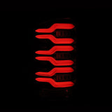 AlphaRex 14-18 GMC Sierra 1500/2500HD/3500HD LUXX-Series LED Tail Lights Alpha-Blk Actv Lgt Seq. Sig 630030