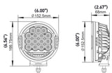Hella 500 LED Driving Lamp - Single LA358117161