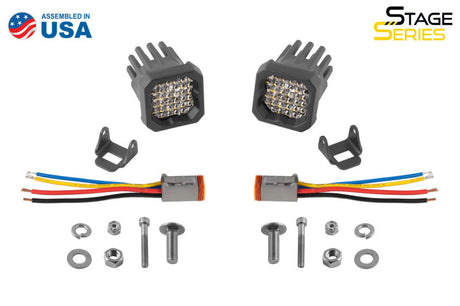 Diode Dynamics Stage Series C1R - White Flood Standard LED Pod (Pair) DD7423P