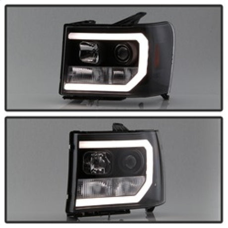 Spyder GMC Sierra 1500/2500/3500 07-13 V2 Projector Headlights- Black PRO-YD-GS07V2-LBDRL-BK 5083630