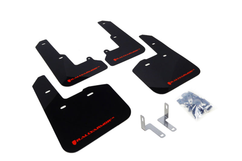 Rally Armor 15-19 Subaru Legacy Black UR Mud Flap w/ Red Logo MF34-UR-BLK/RD